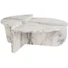 Image de Table basse en bois blanc 90 x 60 x 30 cm