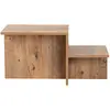 Image de Table basse en bois marron 80 x 40 x 40 cm