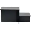 Image de Table basse en bois marron 80 x 40 x 40 cm
