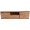 Image de Meuble tv 3 portes rabattables l160 cm - effet pin atlantique