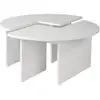 Image de Table basse en bois blanc 90 x 90 x 41 cm