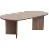 Image de Table basse ovale - l119 cm - effet noyer