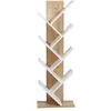 Image de Bibliothèque en bois ''tuval 066'' - 46 x 22 x 129 cm - chêne, blanc