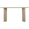 Image de Console ovale en effet travertin l150cm - beige