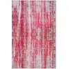 Image de Tapis plat motif vintage rose orangé pour une déco bohème 190x130