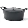 Image de Cocotte ovale noire 29cm