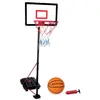 Image de Support de basket-ball noir métal h205xl42xl89.6cm