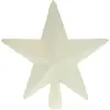 Image de Cimier de sapin de noël étoile blanche à paillettes