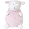 Image de Peluche mouton en polyester rose 24 cm