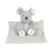 Image de Doudou souris pliable en polyester gris 16 cm
