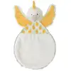 Image de Doudou cacatoès en polyester blanc et jaune 25 cm