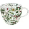 Image de Tasse à thé en verre double paroi verdure d'hiver 200 ml