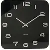 Image de Horloge murale verre noir 35x35cm
