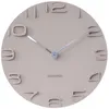 Image de Horloge murale plastique gris ø42cm