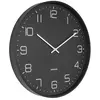Image de Horloge murale en acier noir