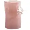Image de Vase verre rose tendre 9.5x9.5x15cm