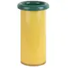 Image de Vase verre jaune 12x12x23.5cm