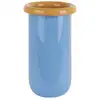 Image de Vase verre bleu 14x14x25.3cm