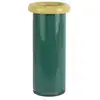Image de Vase verre vert 12.2x12.2x27.5cm