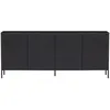 Image de Buffet en bois de pin noir 200 cm