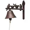 Image de Cloche porte oiseaux fonte brun