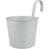 Image de Pot zinc avec accroche gris