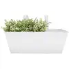 Image de Jardinière blanche zinc