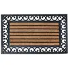 Image de Paillasson rectangulaire en coco et caoutchouc 75x45