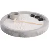 Image de Jardin zen rond 24 cm béton gris