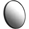 Image de Miroir rond en métal noir D80