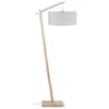 Image de Lampadaire bambou et lin naturel beige H176cm