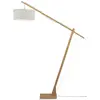 Image de Lampadaire bambou/lin gris H207cm