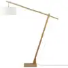 Image de Lampadaire bambou/lin blanc H207cm
