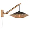 Image de Applique en bambou 2 bras L55cm