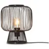 Image de Lampe de table en bambou noir H30cm