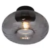 Image de Plafonnier verre noir ø27cm