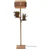 Image de Lampadaire bambou abat-jour bambou naturel/noir, h. 160cm