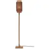 Image de Lampadaire bambou abat-jour bambou naturel/noir, h. 45cm
