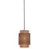 Image de Suspension bambou naturel/noir, h. 25cm