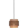 Image de Suspension bambou naturel/noir, h. 20cm