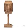 Image de Lampe de table bambou brun ø18cm