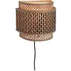 Image de Applique bambou naturel/noir, h. 21cm