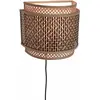 Image de Applique bambou naturel/noir, h. 27cm