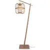 Image de Lampadaire bambou abat-jour bambou naturel, h. 176cm