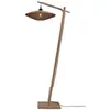 Image de Lampadaire textile brun ø40cm
