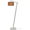 Image de Lampadaire textile brun ø30cm