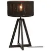 Image de Lampe de table textile noir ø30cm
