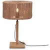 Image de Lampe de table textile brun ø30cm