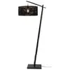 Image de Lampadaire bambou abat-jour bambou noir, h. 176cm