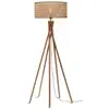 Image de Lampadaire bambou abat-jour bambou naturel, h. 146cm